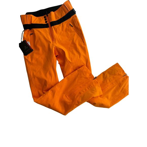 NEW W/TAGS BOGNER BORJA-3 SKI PANT WOMEN SIZE 8 ORANGE BLACK SNOW Medium - Picture 3 of 16